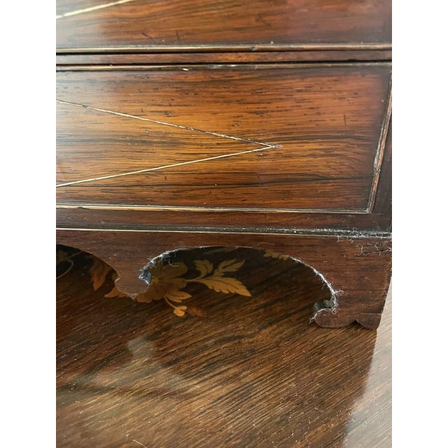 Antique Victorian Rosewood Writing Box For Sale - Image 5 of 17