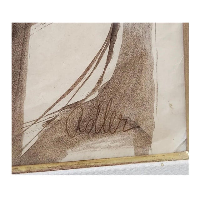 Jankel Adler, Modernist Ink and Wash Drawing, Painting Jankel Adler Woman Model Ecole De Paris, c.1930's-1940's For Sale - Image 4 of 7