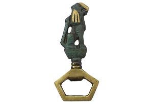 Mid-Century Modern Brass Lion Bottle Opener