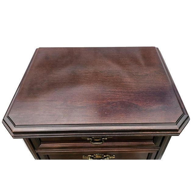 Bassett Furniture 1971 Bassett Chippendale Walnut Lingerie Chest – Tall 6‑Drawer Vintage Chest For Sale - Image 4 of 18