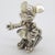 Metal Vintage Italian Handmade Genuine Silver Minnie With Umbrella Character Figurine Sculpture, Made in Arezzo (Ar, Tuscany) For Sale - Image 7 of 10