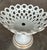Ceramic Vintage Regency Reticulated Pierced Porcelain Compote For Sale - Image 7 of 8