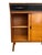 Mid 20th Century Vintage Mid Century Modern Cabinet or Book Shelf With Sliding Doors and Brass Toned Hardware For Sale - Image 5 of 10
