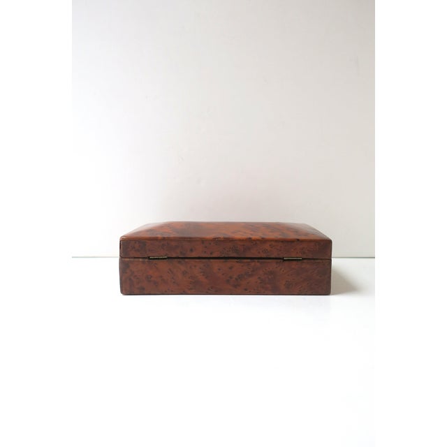 Burl Wood Jewelry Box, Mid-20th Century For Sale - Image 12 of 13