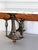 19th Century Antique French Copper Clad Server, Gilded Cast Iron Base With Marble Top, 1800s For Sale - Image 5 of 14