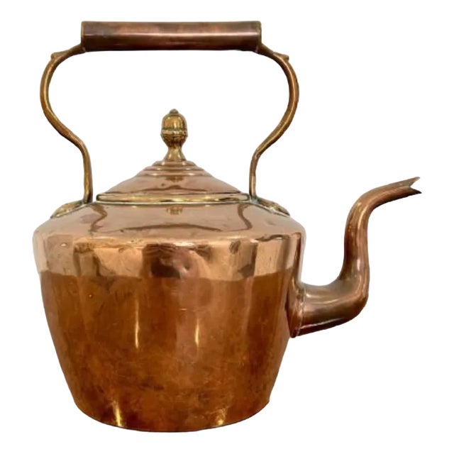 George III Copper Kettle, 1800s For Sale