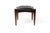 Mid-Century Modern 1960s Danish Modern Mid Century Mahogany Ottoman Foot Stool —Attributed to Kofod Larsen for Selig — Black Leather For Sale - Image 3 of 6