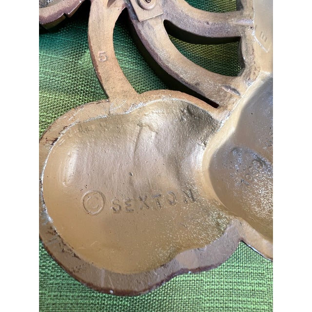 Small Vintage Metal Cherry Wall Hanging For Sale - Image 4 of 4