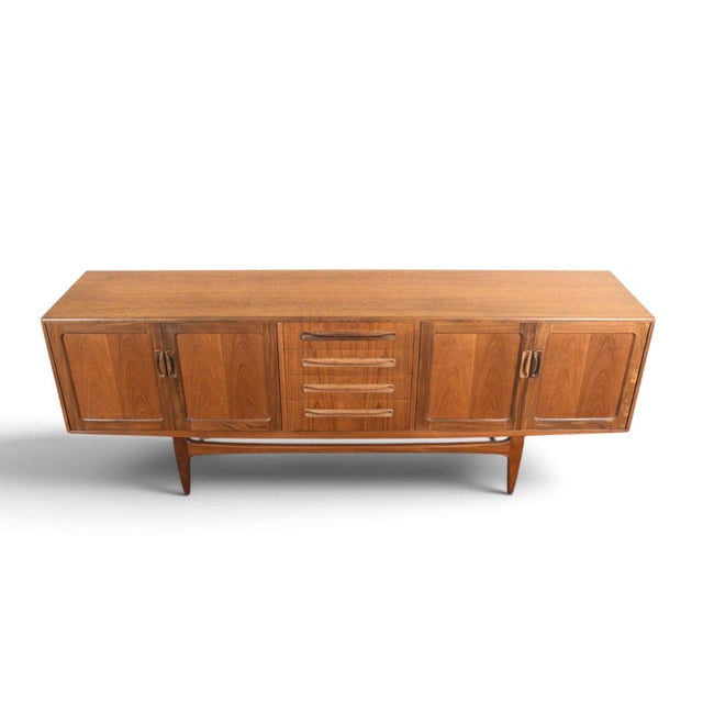 G Plan Mid 20th Century Large G Plan Fresco Credenza in Teak #2, Attributed For Sale - Image 4 of 8