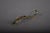 Vintage Snake-Tail and Bull-Leg Motif Brooch in Silver with Gold-Tone Accents, 1930s For Sale - Image 3 of 6