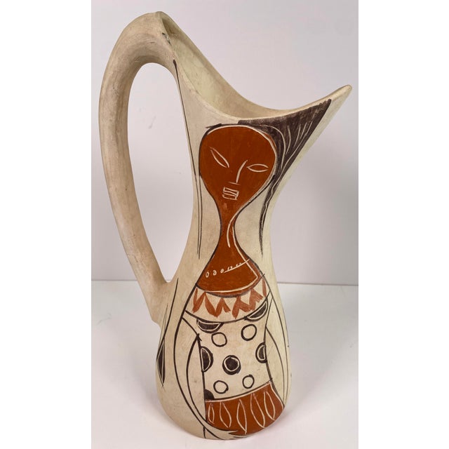 Julio Fajardo Colombian Modernist Ceramic Pitcher Vase, Ibagué, Figural Studio Pottery For Sale In Miami - Image 6 of 11