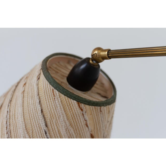 Metal Danish Articulating Brass Wall Light, Denmark, 1940s For Sale - Image 7 of 18