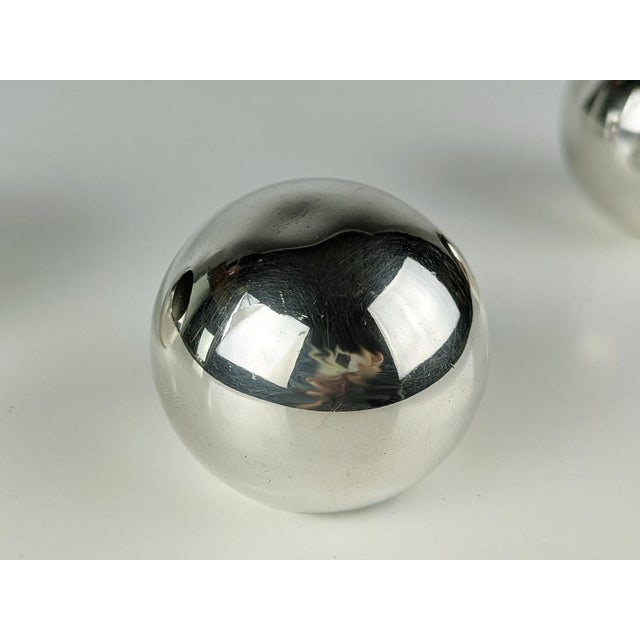 Silver Silver-Plated Metal Unipersonale Ashtrays from Lino Sabattini, 1972, Set of 3 For Sale - Image 8 of 10