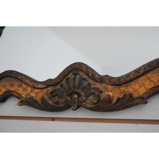 Glass Uttermost Cleopatra Black & Gold Wall Mirror For Sale - Image 7 of 12