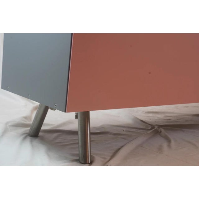 Vitra Kast Cabinet Sideboard in Pink and Dark Green by Maarten Van Severen For Sale - Image 11 of 12