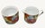 Beautiful Imperial Leaf porcelain creamer and open sugar bowl set, featuring a richly colored Tobacco Leaf-style floral...