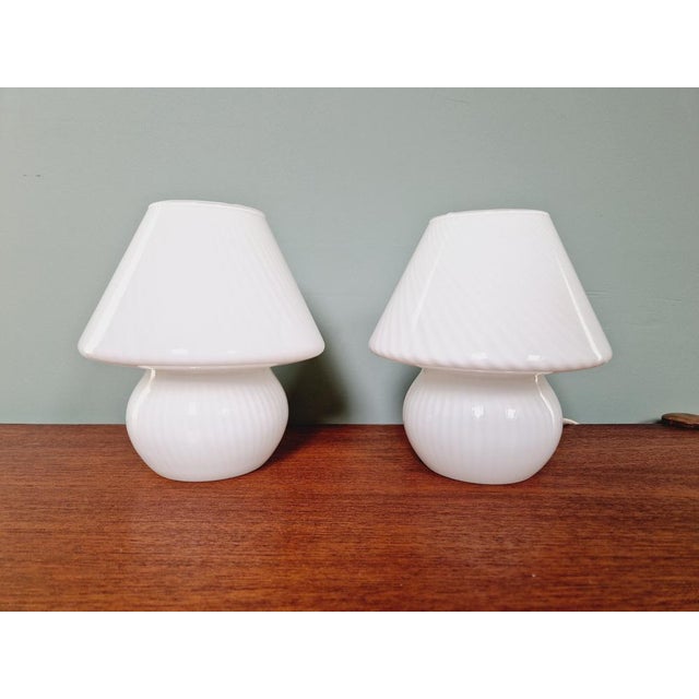 Murano Glass Mushroom Lamps, 1970s, Set of 2 For Sale - Image 17 of 17