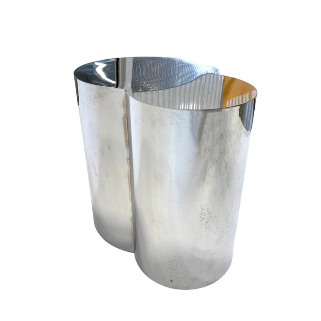 Mid-Century Modern Chrome "Cloud" Side Table Attributed to John Stefanidis For Sale - Image 3 of 4