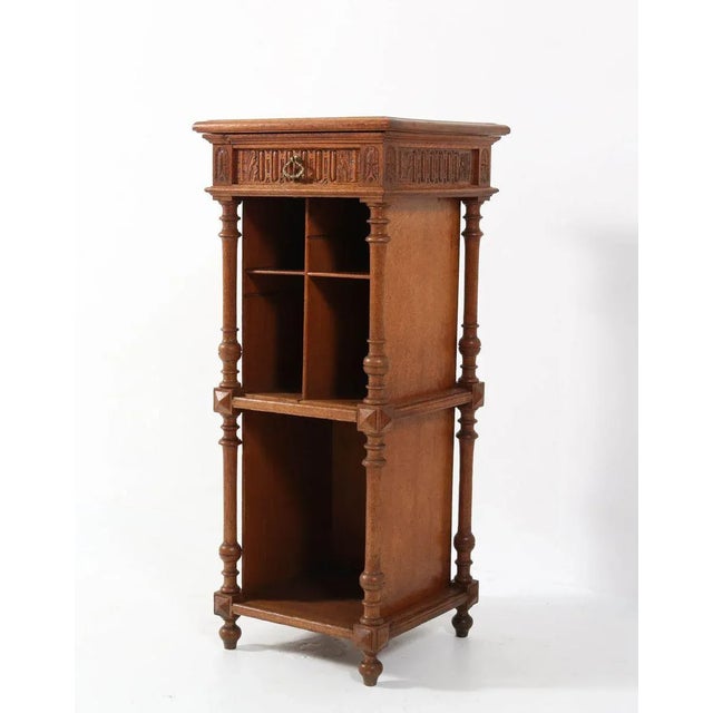 Late 19th Century French Oak Henri II Cabinet For Sale - Image 5 of 10