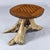Hand Made Chess and Cribbage Live Edge Game Table on Tree Stump With Pieces For Sale - Image 10 of 17