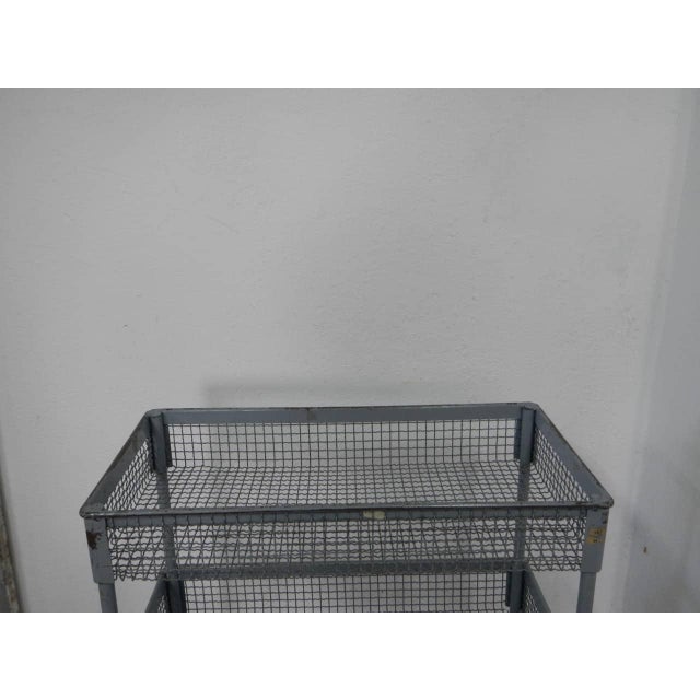 Metal Trolley with Wheels, 1960 For Sale - Image 7 of 11