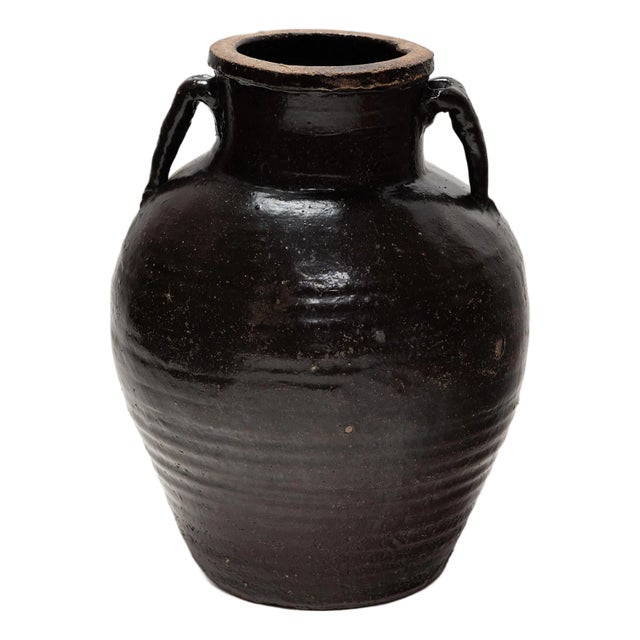 Chinese Coiled Pickling Jar, C. 1900 For Sale