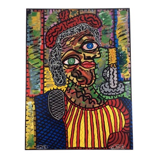 French Surrealist Painting Inspired by Pablo Picasso For Sale