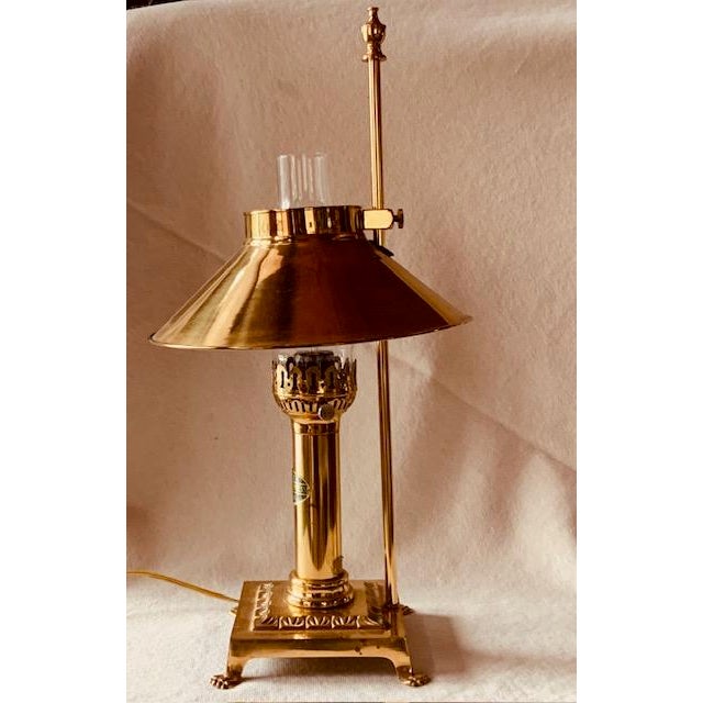 1980s Vintage Orient Express Table Lamp - Brass Railroad Inspired Design, c.1980 For Sale - Image 5 of 12