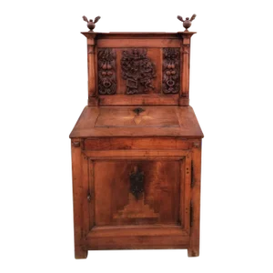 18th/19th Century French Provincial Religious Oratory Sacristy Cabinet