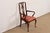 Henredon Henredon Queen Anne Solid Mahogany Armchair or Dining Captain Chair For Sale - Image 4 of 11