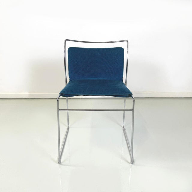 Mid-Century Italian Stackable Chairs by Takahama for Simon Gavina, 1973, Set of 8 For Sale - Image 3 of 18