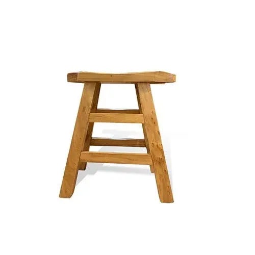 Asian Style Elm Wood Fish Shape Stool. It's all hand made. Only carry in light honey brown color. Material: Elm Wood...