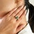 Metal 2.29ct Deep Green Emerald Pear Engagement Ring With Round Diamonds in 18k Gold Size 5 For Sale - Image 7 of 15