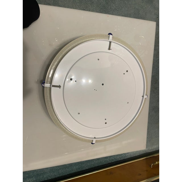 Large Murano Glass Flushmount Ceiling Light, 1980s For Sale - Image 4 of 9