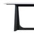 Mid-Century Modern Dark Oak Modern Quartz Top Console Table For Sale - Image 3 of 4
