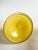 Early 20th Century Art Deco Glass Pedestal Compote or Candy Dish Yellow With Gold Trim, Fleur-De-Lis Handle For Sale - Image 15 of 16