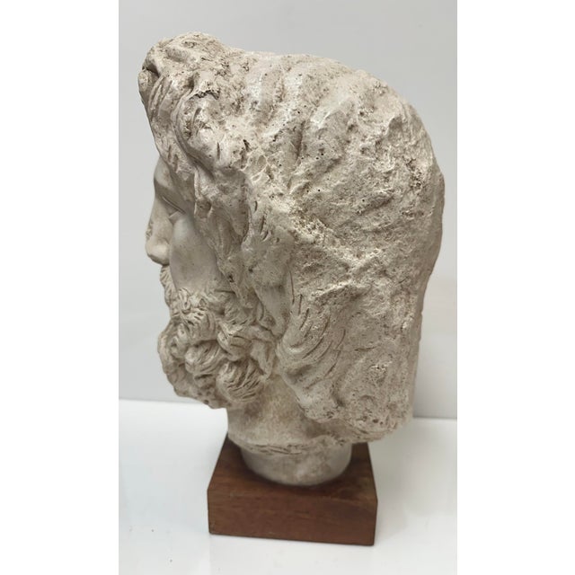 Vintage Sculpture of an Ancient Bard For Sale - Image 6 of 11