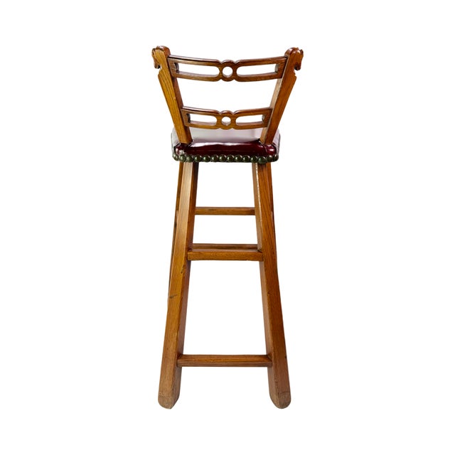 Romweber 1960s Trio "Viking" Horse Head Barstools Attributed to Romweber For Sale - Image 4 of 4