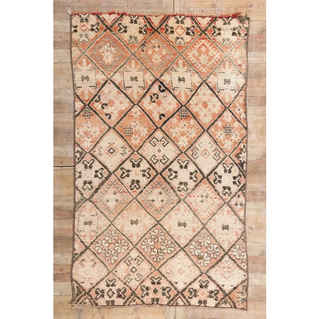 Vintage Moroccan Beni Ourain Rug - 05'07 X 09'02 For Sale - Image 11 of 11