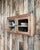 Small Wall-Mounted Walnut Display Case, 1940s For Sale - Image 6 of 13