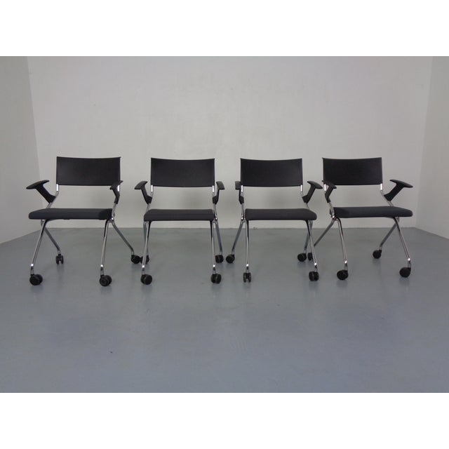 Modern Flip Flap Office Armchairs from Sedus Stoll, Germany, 2014, Set of 4 For Sale - Image 3 of 16