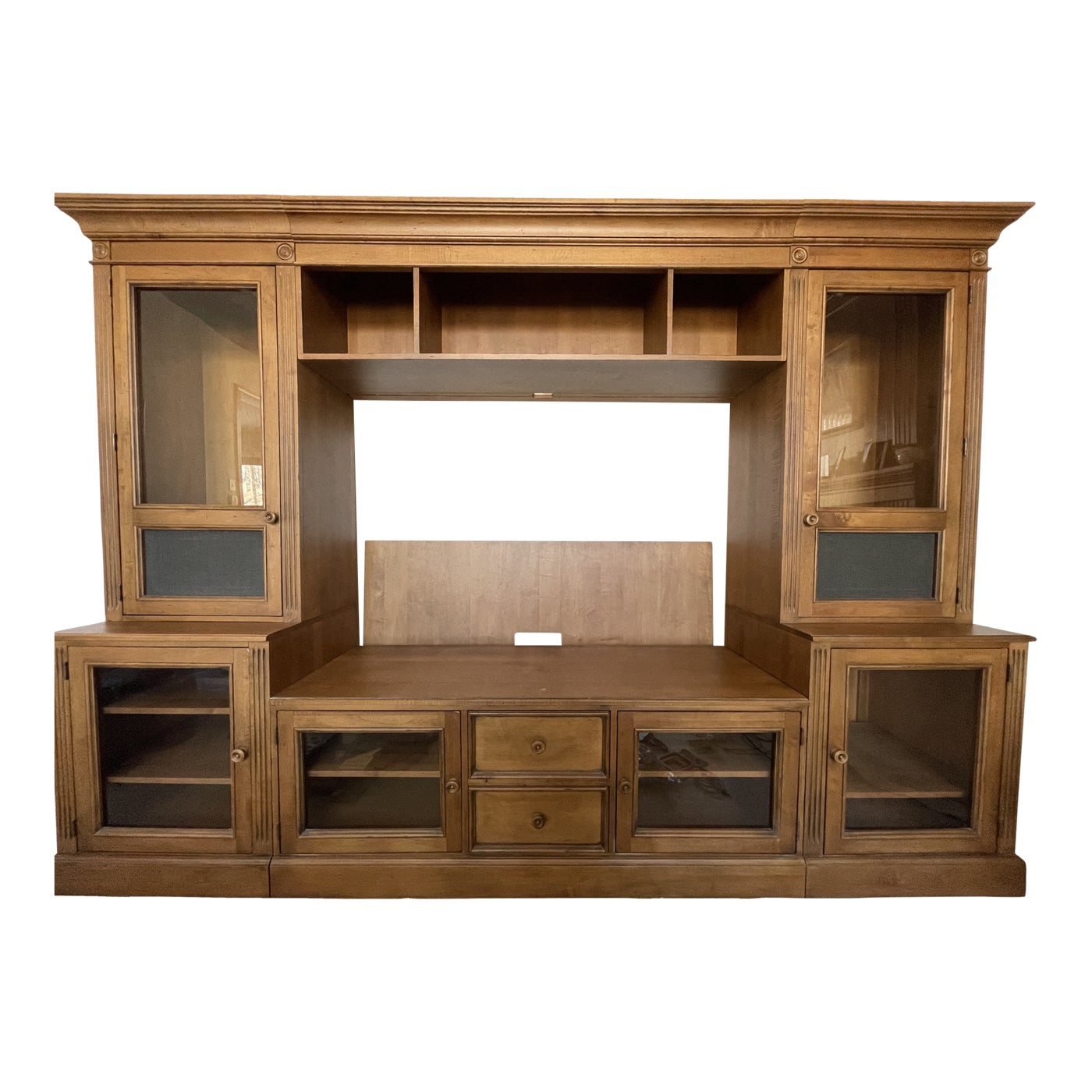 1990s Ethan Allen Entertainment and Media Center Chairish