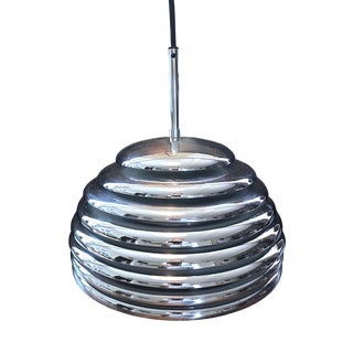 Saturno Pendant Lamp in Chrome by Kazuo Motozawa for Staff Leuchten, 1970s For Sale