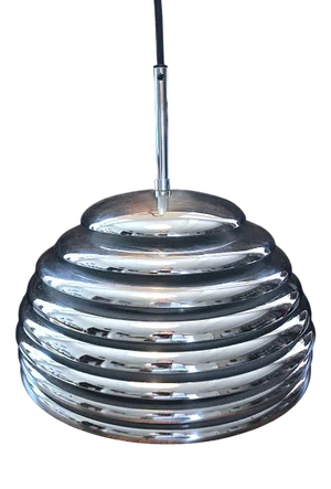 Saturno Pendant Lamp in Chrome by Kazuo Motozawa for Staff Leuchten, 1970s