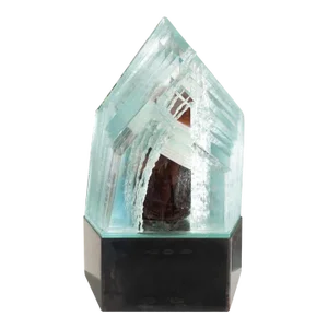 Modern Art Glass "Fleischwolf" Sculpture by Jiri Jelinek