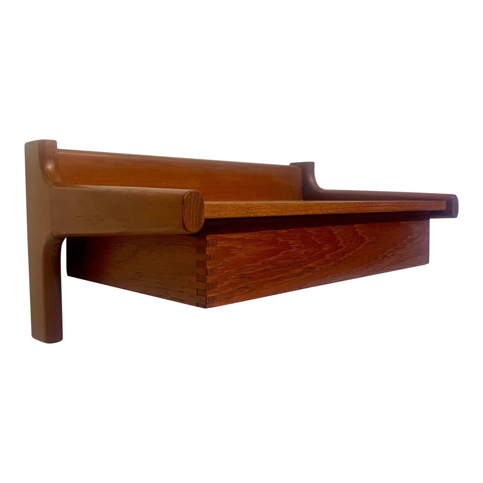 Borge Mogensen For Dyrlund Danish Teak Floating Wall Shelf Chairish