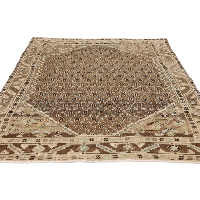 Contemporary Vintage Persian Malayer Rug, 03'10 X 06'10 For Sale - Image 3 of 10