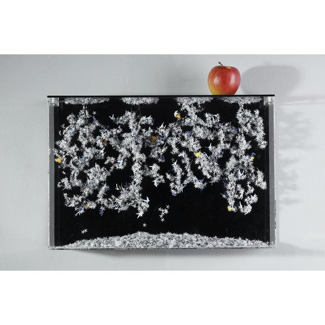 Contemporary Nayla Tabet, Wall Sculpture, Metal & Paper For Sale - Image 3 of 17