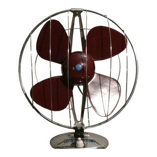 Mid-Century Fan in Steel and Bakelite from Elettrodomestici San Giorgio, 1960s For Sale