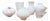 Small White Porcelain Vases from Rosenthal Studioline, 1980s, Set of 5 For Sale